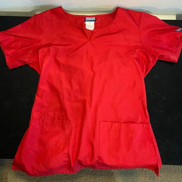 Red Scrub Top - Picture 8 of 8